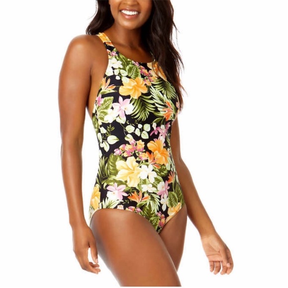 Hurley Floral One-Piece Swimsuit - Picture 2 of 5